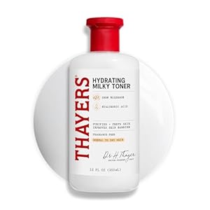 THAYERS Milky Face Toner Skin Care with Snow Mushroom Tremella and Hyaluronic Acid, Natural Gentle Facial Toner, for Dry and Sensitive Skin, 355mL