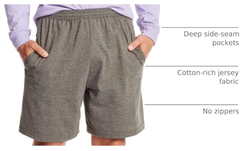 Image of Hanes Men's Shorts, Essentials Short with Pockets, Gym Shorts for Men, Men's Athletic Shorts, 7.5 inch