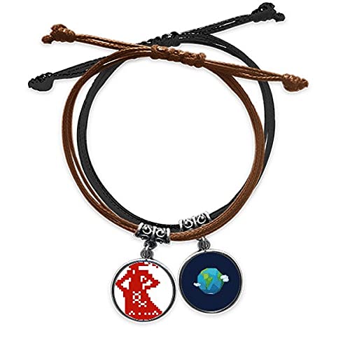 Pulsera Rusia de cuero el regalo cultural ideal con cadena de mano
