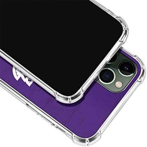 Skinit Clear Phone Case Compatible with iPhone 12 Pro - Officially Licensed NBA Los Angeles Lakers Purple Primary Logo Design