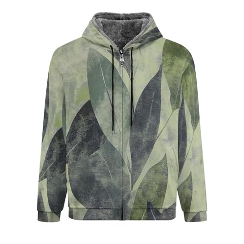 Veste doublée en polaire zippée homme chaude et épaisse