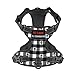 Custom No Pull Dog Harness, Personalized Halloween Skull Plaid Dog Vest with Pet Name Phone Number, Customized Adjustable Reflective Pet Harness for Large Medium and Small Dogs Cats Outdoor Walking