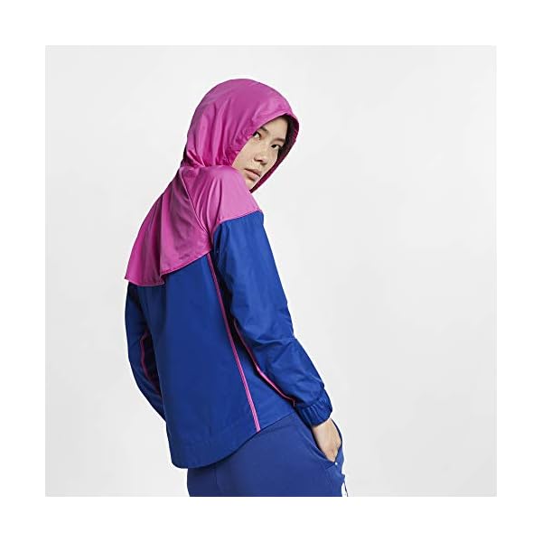 Nike-Sportswear-Windrunner-Womens-Jacket Nike Sportswear Windrunner Women's Jacket (Indigo Force/Fuchsia, Small)