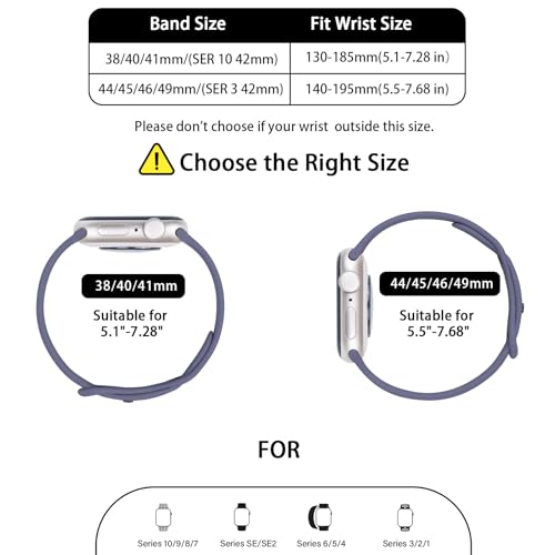 Image of Thin Silicone Band Compatible with Apple Watch 41mm 38mm 40mm 46mm 45mm 42mm 44mm, Slim Narrow Replacement Sport Strap Wristband for iWatch Series 11 10 9 8 7 6 5 4 SE Ultra 3 2 1 Women Men