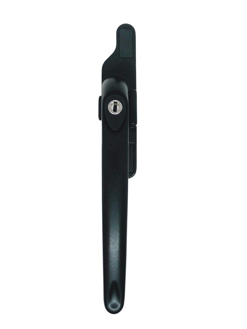 Gardinia Black Cadenza Window Handle 48Mm Spade Blade Right Hand