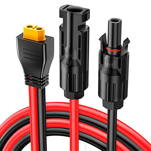 Câble solaire XT60 10 AWG premium haute conductivité pour générateur