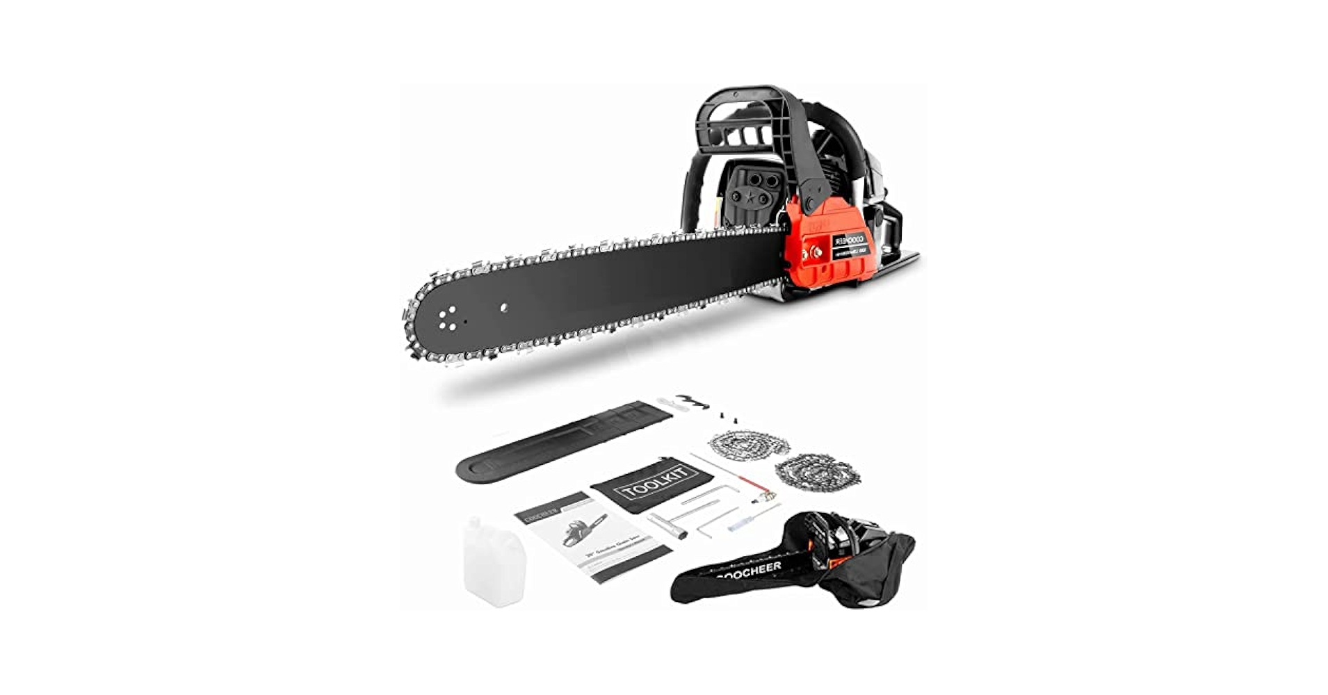 Amazon.com : COOCHEER 62CC Gas Chainsaw 20 Inch Power Chain