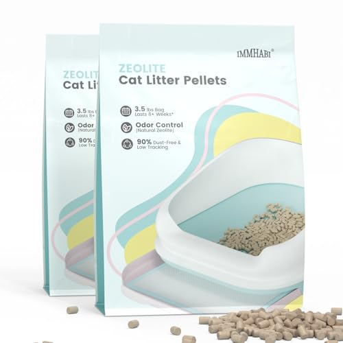 Generic Cat Litter Pellets 7 lbs(3.5lbs2) Generic Litter Refills Exclusively for Dual-Layer Litter Box Systems Dehydrating Pellets Zeolite Long-Lasting Odor Control Non-climping