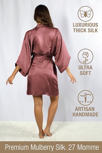 Image of Tara Sartoria Luxury Artisan Silk Kimono Robe for Women, Short, Washable, XS-4XL, Oprah Daily 2025