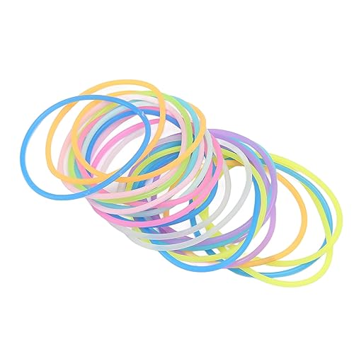 RASTKY Pulseras de Gelatina de Silicona Luminiscentes Multicolores Pulsera Duradera y Suave, Diseño Luminoso para Regalos de Fiesta, Adecuado para Hombres y Mujeres