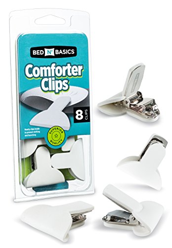 Padded Comforter & Duvet Clips - Blanket Fasteners to Secure Bedding - No