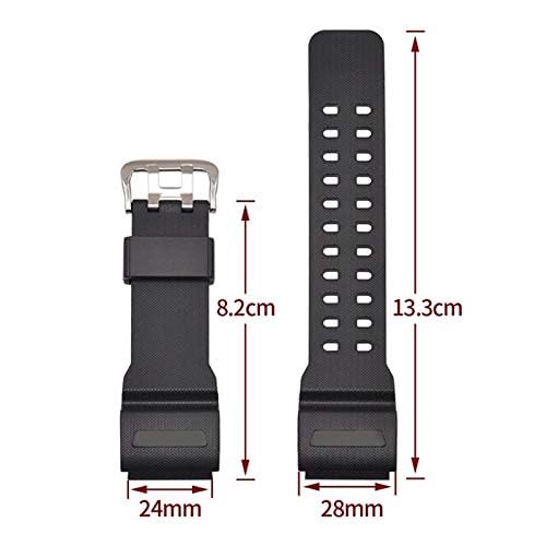 Image of Black Silicone Rubber Watch Band Strap Fits Electronic Watch 1095 & Other Watches