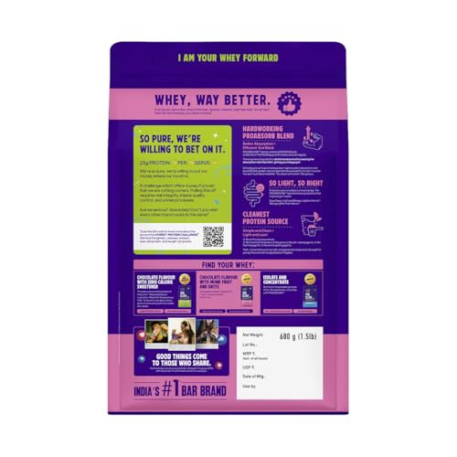 Image of Yogabar Pro Clean Whey Protein Powder, Chocolate Flavour with Monk Fruit and Dates, 25g Protein with Free Cold Coffee