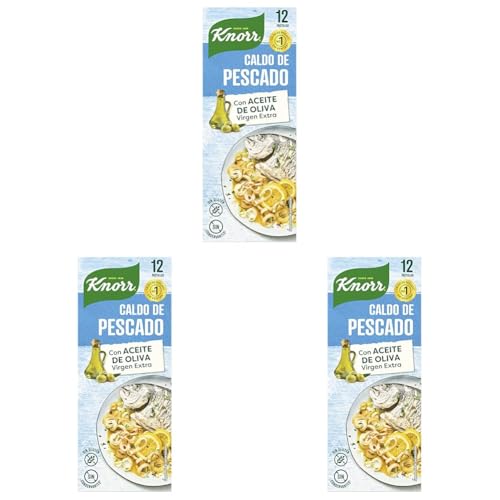 Knorr Caldo Pastilla Pescado 12 pastillas (Paquete de 3)