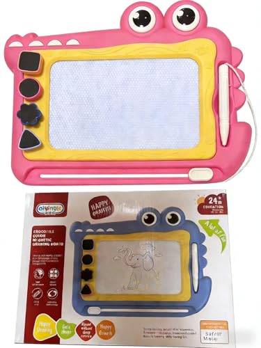 YJOJO Magnetic Drawing Board for Toddlers, Color Erasable Doodle Writing Pad, Learning Painting Sketch Pad, Best Birthday Kids Toy Gifts for Boys and Girls. Open up New Creative Ideas. (Pink)