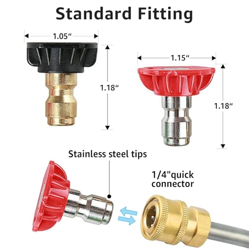 Pressure Washer Tips Power Washer Soap Nozzle Tips Multiple Degrees