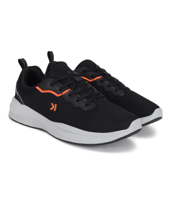 PARAGON KESHGIA114 Mens Black Casual Sneakers with Breathable Upper Mesh, Cushioned Insoles, Lace up & Anti-Skid Soles | Comfortable Everyday Casual Shoes for Men Ideal for Outdoor Use (B0BTLXG2P1) Amazon Price History, Amazon Price Tracker