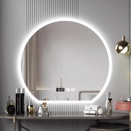 Grand miroir de salle de bain LED pour un maquillage parfait et lumineux