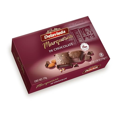 Delaviuda, Marquesas de Chocolate, Dulce Navideño, Ideal para Regalo o Cestas de Navidad, 170 Gramos