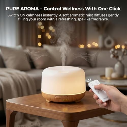 Image of Ultrasonic Aromatherapy Essential Oil Diffuser, Panda Cool Mist Humidifier, USB Powered Tabletop Humidifier, Large Capacity with Multicolor LED Ring (5 in 1 Scented Oil Diffusers)