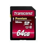 speicherkarte kamera 128gb Für Full HD-Videoaufnahmen Transcend 64 GB SDXC-Speicherkarte, Klasse 10, UHS-I, Übertragungsrate 90 MB/s (max.)