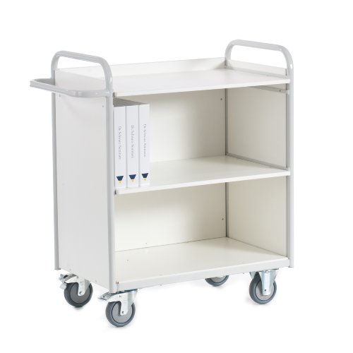 Preisvergleich Produktbild Rollcart B08-7332 Bürowagen 3 Wände, RAL5010 enzianblau