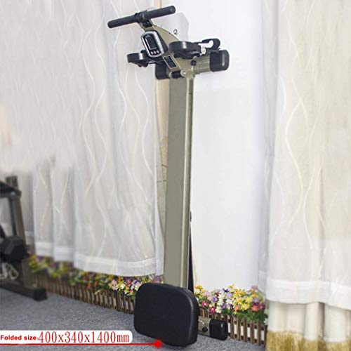 Image of Home Rowing Machine Rowing Machines Foldable Rower with Hydraulic Resistance System LED Monitor 12 Level Resistance Adjustment Cardio Fitness Rowing Machine for Home Load 150kg