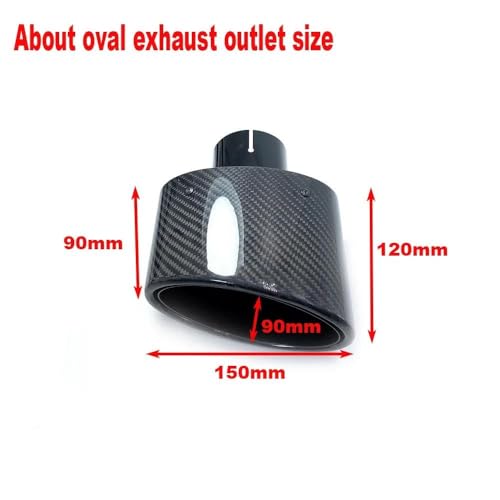 Boquilla de escape para coche universal e inclinable de 150mm plateada 6