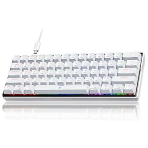 KEMOVE K61SE Gaming Keyboard, 60 Percent Mechanical Keyboard, Wired RGB Backlit N-Key Rollover Compact Mini 61 Keys Keyboard for PC Laptop, Red Switch