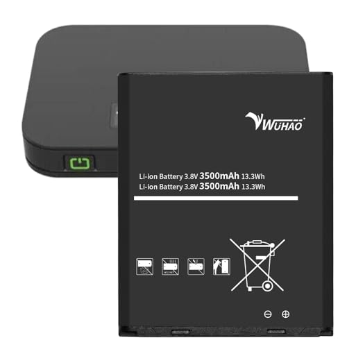 WUHAO T10 Battery Upgraded 3500mAh for Franklin T10 V635061P RT410/T10 Mobile Hotspot Battery 3.8V