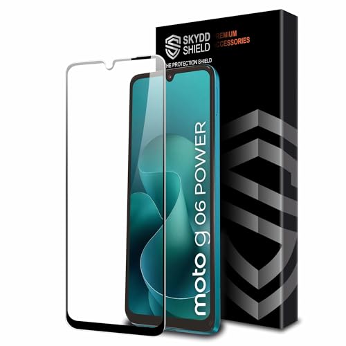 Image of Military-Grade Gorilla Tempered Glass For Motorola G06 and Motorola G06 Power (6.88 Inch) With Installation Kit | Edge to Edge Coverage | Black