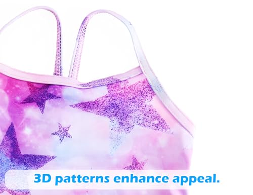 Image of Snowheart Girls Swimsuit One-Piece Bathing Suits Multicolor Kids Sport Summer Beach Swimwear for 2-12 Years Old