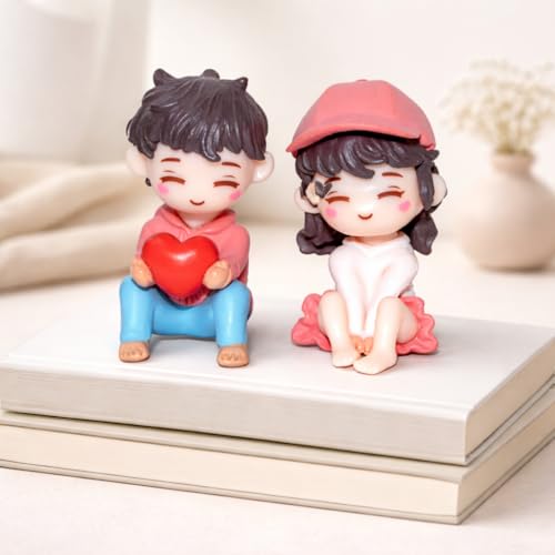 Image of CraftVatika Showpiece for Gift, Home Decor Items, Love Couple Miniature Showpiece Table Decoration Items, Birthday Valentine's Day Gift for Girlfriend Boyfriend Husband Wife
