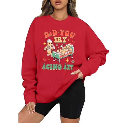 Nurse Christmas Sweatshirt Women Christmas...