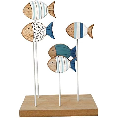 khevga Maritime deco bathroom bathroom deco fish blue - bath decorative accessories Cover
