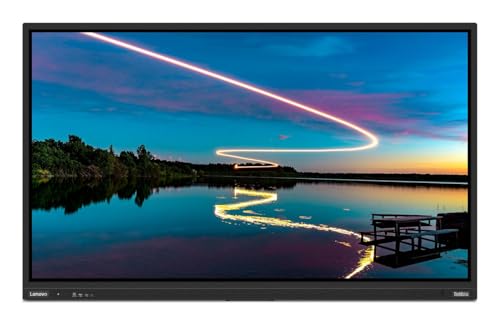 Image of Lenovo Thinkvision T86 Led Display 2.18 M (86 inch) 3840 X 2160, W128924417 (2.18 M (86) 3840 X 2160 Pixels 4K Ultra Hd Touchscreen Black)