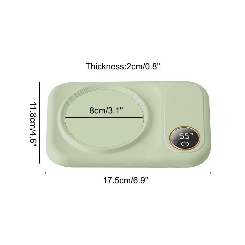 Chauffe-Tasse a Café,Tapis Chauffant Électrique USB 10 W avec Arrêt Automatique de 8 Heures et 3 Réglages de Température pour Bureau,Maison,Bureau,Chauffage du Café,Thé,l'eau,Lait,Boissons