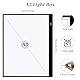 Damcyer Leuchttisch A3 Light Pad,Led Licht Pad A3 Dimmbar 6 Helligkeitseinstellungen,Leuchtplatte mit USB Kabel für Diamond Painting,Animation,Zeichnung,Skizzierung,Röntgenbetrachtung,Schwarz