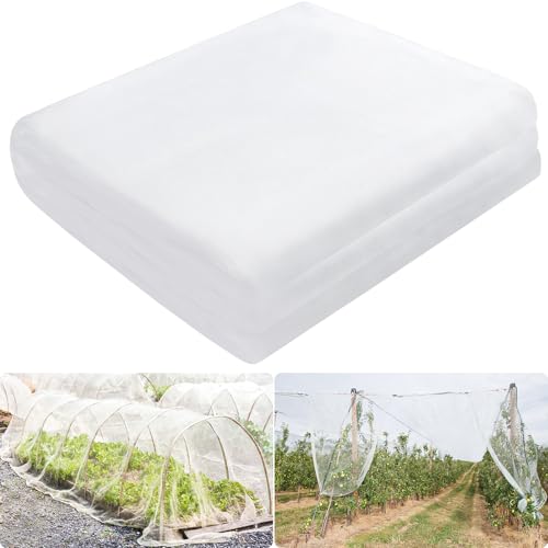 MAILEKT Red de protección contra insectos y verduras, 3 x 15 m, malla fina, protección eficaz para sus plantas, árboles frutales, para jardín, frutas, flores, contra insectos y pájaros