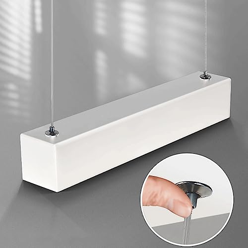 Lámpara colgante moderna LED lineal de tira larga para techo de comedor 7
