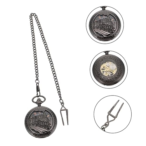 GALPADA Relógio De Bolso Mecânico Vintage Relógio Masculino Relógio Mecânico Colares De Corrente Mas