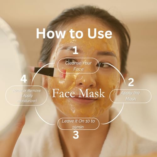 Image of Utkristh Khadi Vitamin C Face Mask 100 gm | Pure & Ayurvedic | For Pigmentation & Dark Spots | Brightens & Even Out Skin Tone for Glowing Skin | All Skin Types | Face Mask for Men & Women