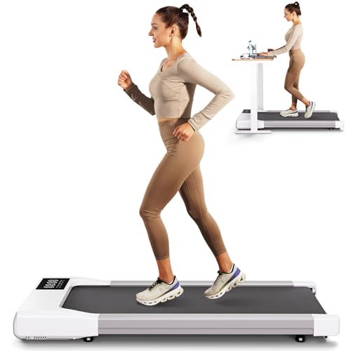 SupeRun Walking Pad, Under Desk Treadmill, 3 in 1 Portable Treadmill with...