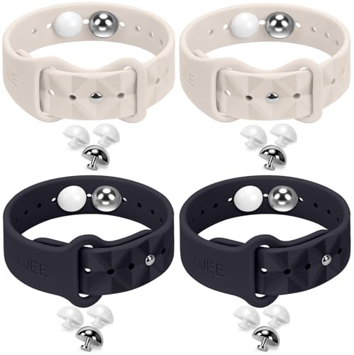 Image of Motion Sickness Bracelets for Travel: Acupressure Anti Nausea Wristband for Morning Sickness - Sea Sickness Wristbands for Car Boat Air - Nausea Bands for Motion Sickness 2 Pair Black Starlight