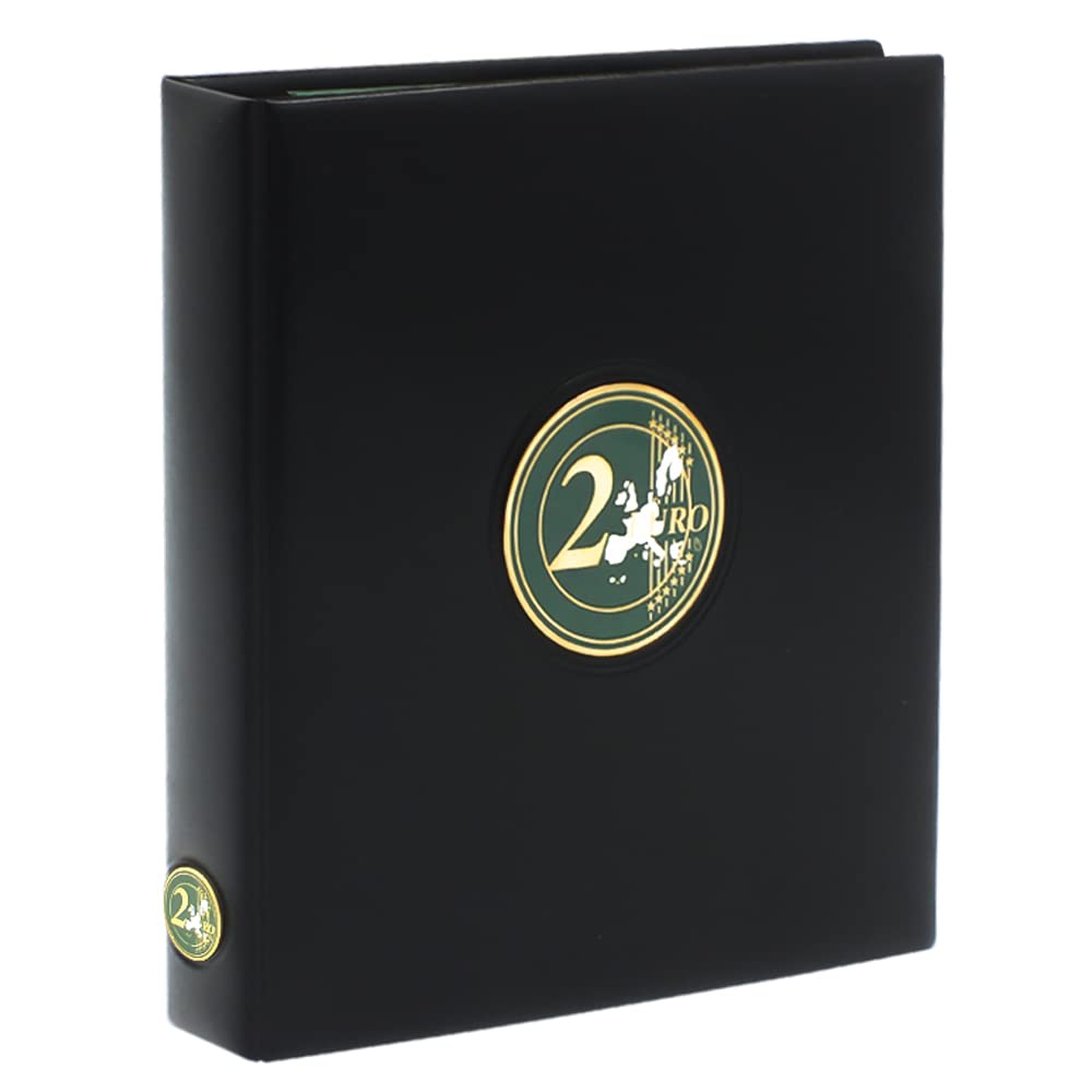 SAFE 7341-B5 (2022–2024) Album Premium per monete da 2 euro – Raccoglitore per monete commemorative europee – Con fogli illustrati & inserti protettivi – Espandibile – Elegante e di alta qualità