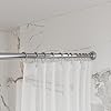 Naiture 48" Never Rust Stainless Steel Straight Shower Curtain Rod in Chrome Finish #2