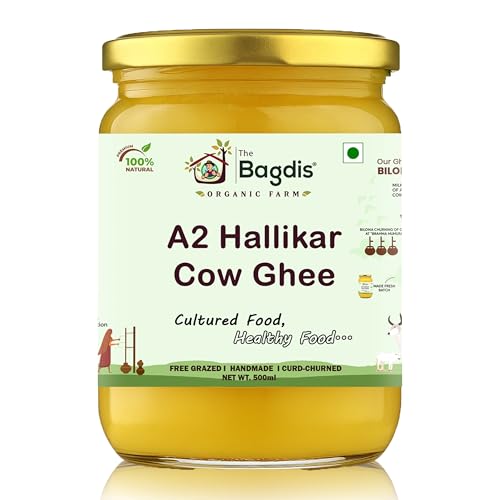 Image of The Bagdi's Organic A2 Hallikar Cow Ghee | Bilona Method | 100% Natural, Handmade (500ml)