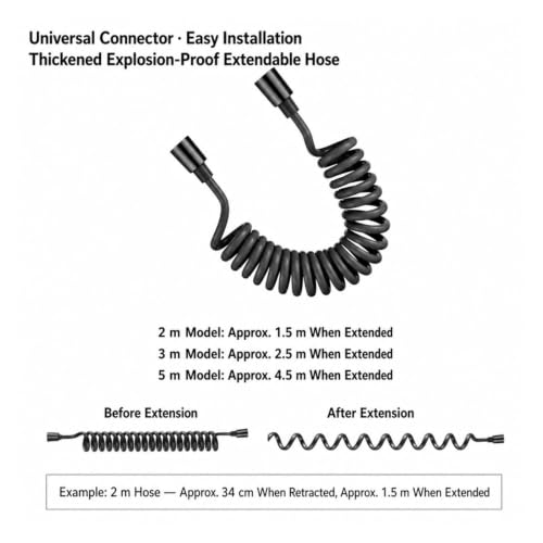 Manguera flexible de resorte con terminal de acero inoxidable 304 6