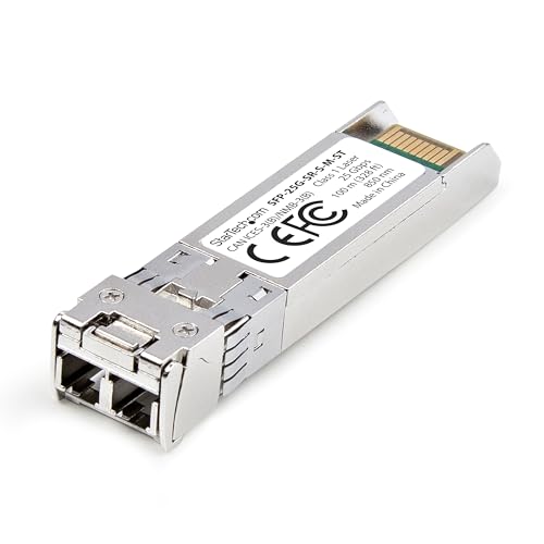 Image of StarTech MSA-Compliant SFP-25G-SR-S SFP28 Module, 25GbE 100m (328ft) | 25Gb Multimode Fiber, LC Transceiver, SFP-25G-SR-S-M-ST