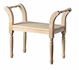 Medidas en cm 70X35X63 ojemar international BANQUETA Inglesa Asiento Madera 70 CM.